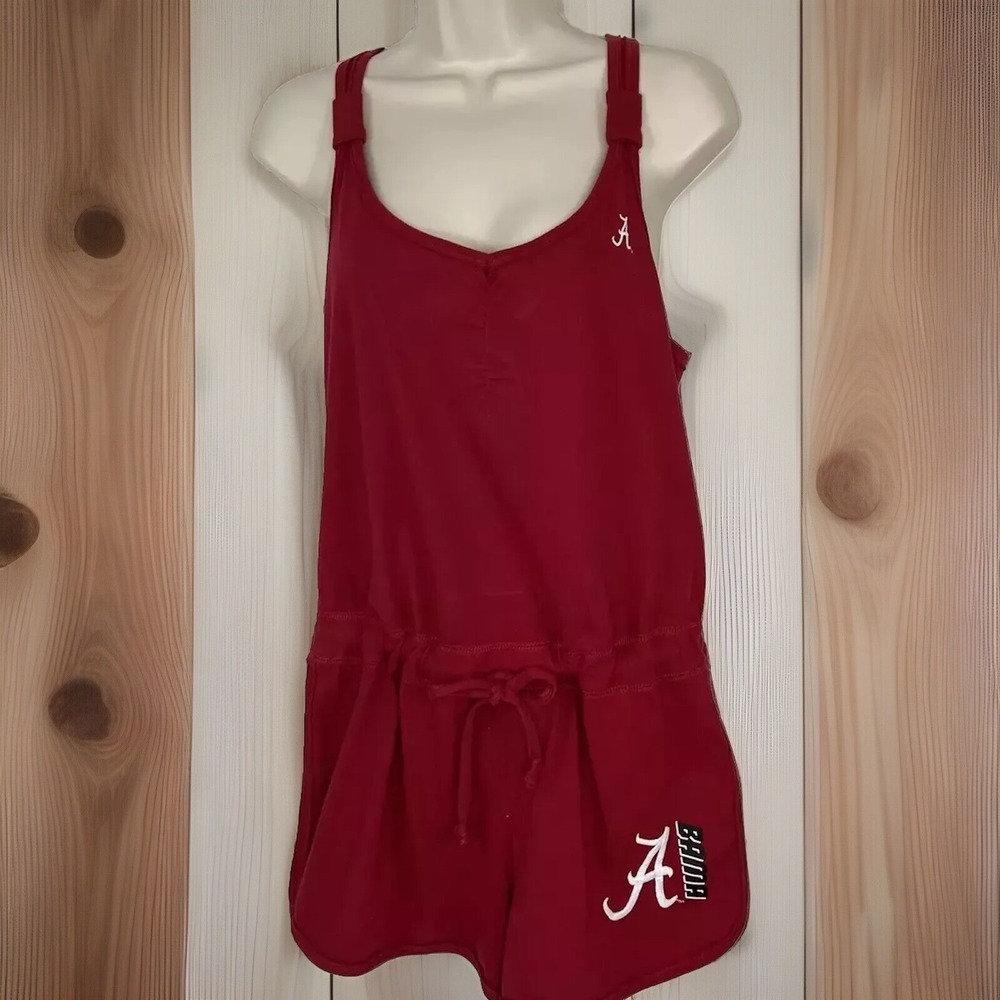 Alabama Crimson Tide Embroidered Romper‎ Jumper  Roll Tide On Bottom Strappy M